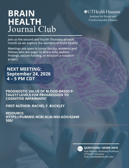 Brain Health Journal Club Meeting